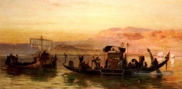 Cleopatras Barge Arabe Frederick Arthur Bridgman Peinture à l'huile